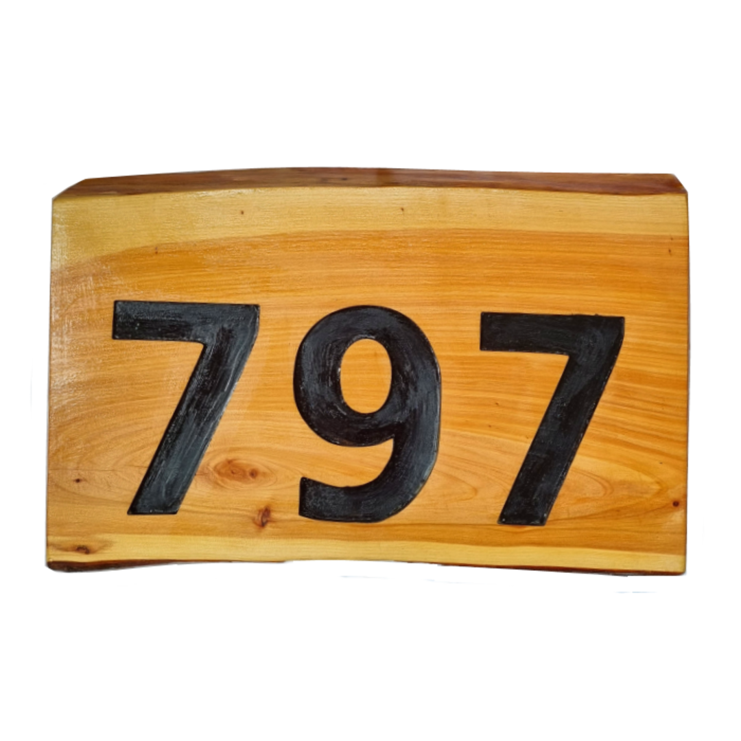 Macrocarpa '797' Sign House Number image 0